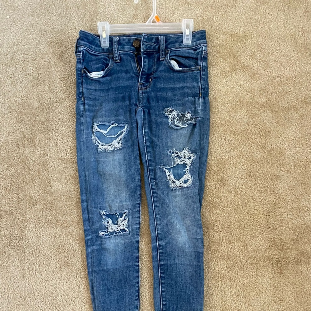 0 Blue jeans. American Eagle